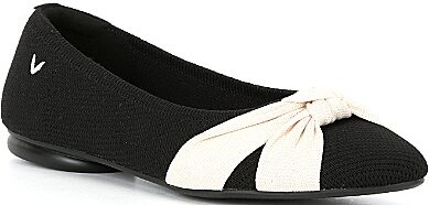 VIVAIA Bibi Stretch Knit Knotted Ballet Flats