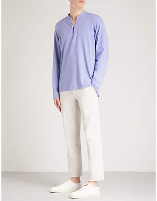 Eton Cross-hatch regular-fit cotton shirt