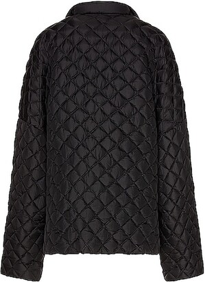 Raf Simons Short Padded Shirting Jacket in Black - ShopStyle Outerwear