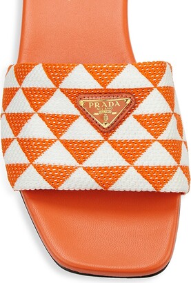 Prada Jacquard Logo Slides - ShopStyle
