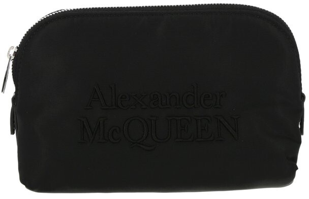 Alexander McQueen Logo Embroidered Zipped Makeup Bag ShopStyle