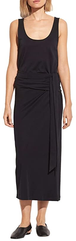 vince sleeveless wrap dress