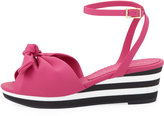 Thumbnail for your product : Charlotte Olympia Alexa Rubber Wedge Sandal, Bubblegum