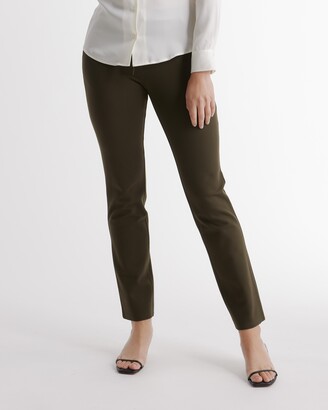 Quince Ultra Stretch Ponte Cropped Wide Leg Pant - Choose Size