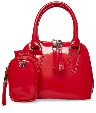 red patent bag