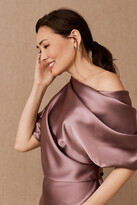 Thumbnail for your product : Amsale Pryce Off-the-Shoulder Column Dress