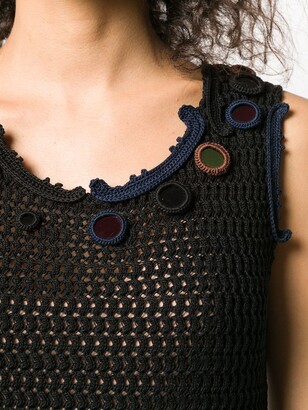 Prada Pre-Owned Sleeveless Crochet Dress