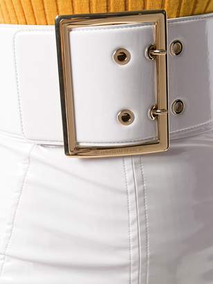 Elisabetta Franchi oversized belt high-waisted skirt