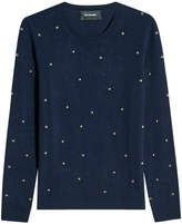 Thumbnail for your product : The Kooples Embellished Wool Pullover with Cashmere