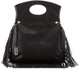 Thumbnail for your product : Urban Originals Style Icon Fringe-Trimmed Shoulder Bag, Black