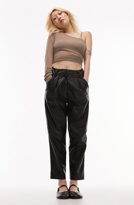 Topshop Maternity faux leather skinny pants in black - ShopStyle
