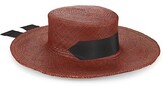 Thumbnail for your product : Monrowe Release III Bobbie Jean Panama Straw Tied Wide Brim Hat