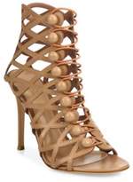 Thumbnail for your product : Gianvito Rossi Cutout Leather Button-Strap Sandals