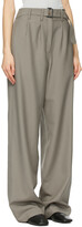Thumbnail for your product : Lemaire Taupe Wool Loose Pants
