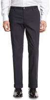 Thumbnail for your product : BOSS Stretch-Cotton Flat-Front Trousers, Navy