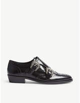 Thumbnail for your product : The Kooples Leather Derbies with buckles