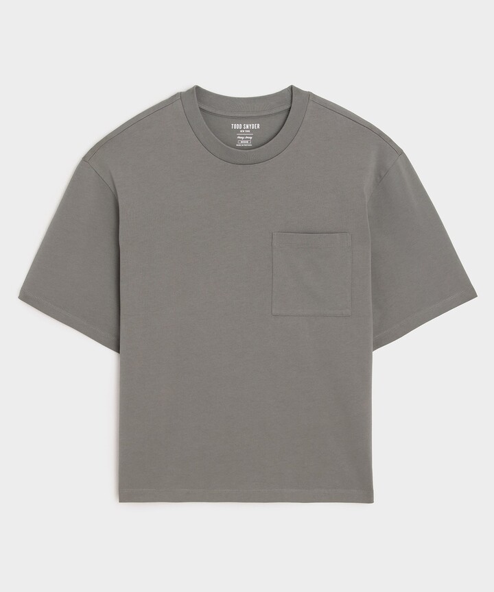 Todd Snyder Relaxed Heavyweight Cropped Tee