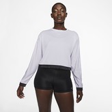Thumbnail for your product : Nike Women's Long-Sleeve Mesh Crop Top Pro