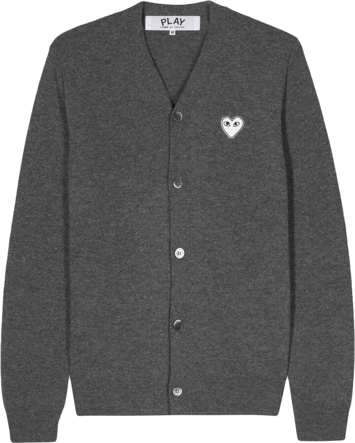 Comme des Garçons PLAY Heart-Patch Wool Cardigan