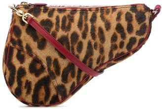 dior saddle bag leopard
