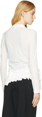 Y's White Polyester Cardigan