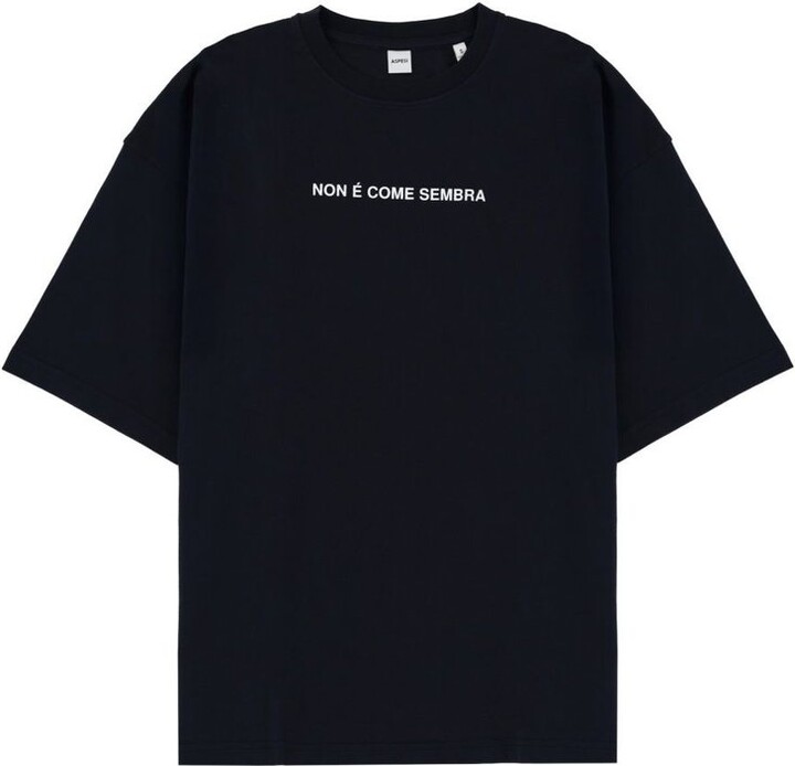 Aspesi Slogan Oversized T-Shirt