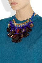 Thumbnail for your product : Matthew Williamson Opulent beaded bib necklace