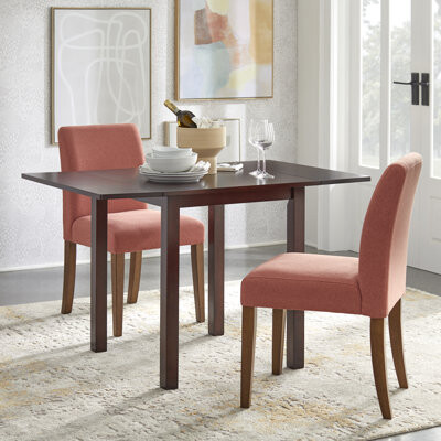 Lark Manor Amaja 3 Piece Dual Drop Leaf Dining Set