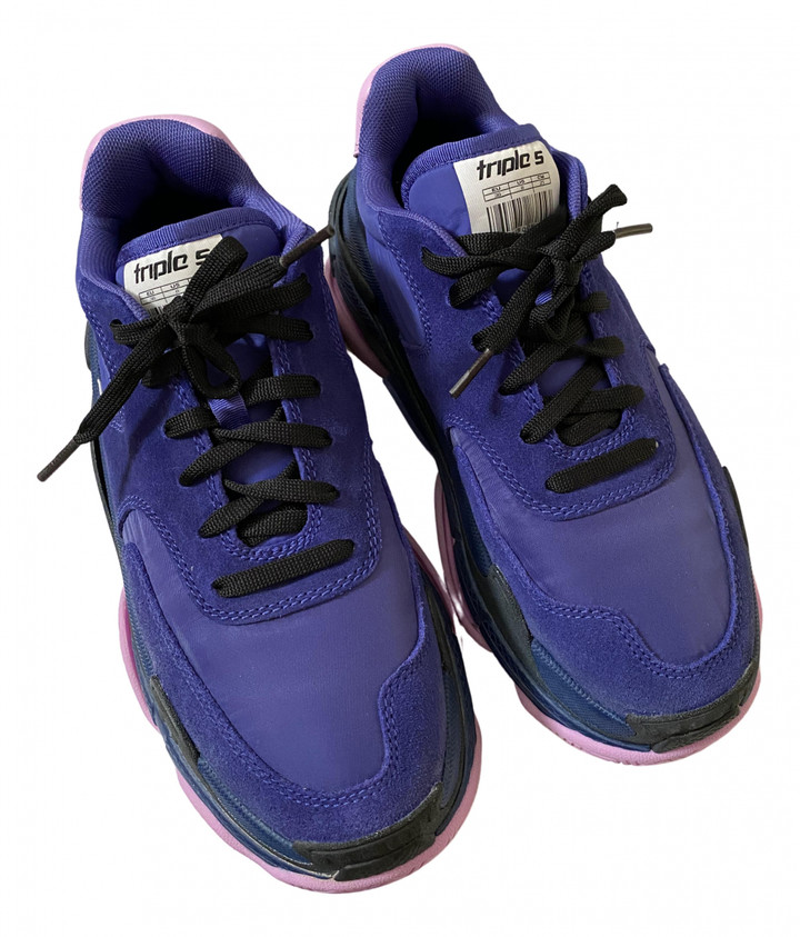 balenciaga track sneakers purple
