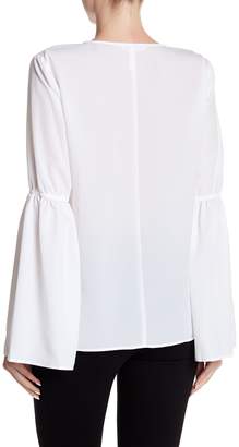 BCBGeneration Bell Sleeve Solid Blouse