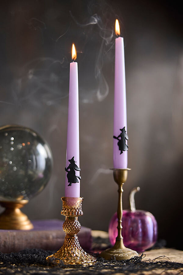 Witch + Broomstick Taper Candles
