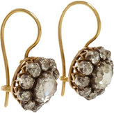 Thumbnail for your product : Olivia Collings Antique Jewelry Diamond Cluster Earrings