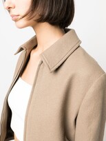 Thumbnail for your product : Acne Studios Zip-Up Cropped Wool Jacket