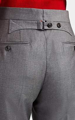 Thom Browne Women's Wool Cuffed Trousers - Gray