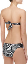 Thumbnail for your product : Trina Turk Tanzania Zebra-Print Bandeau Bikini Top