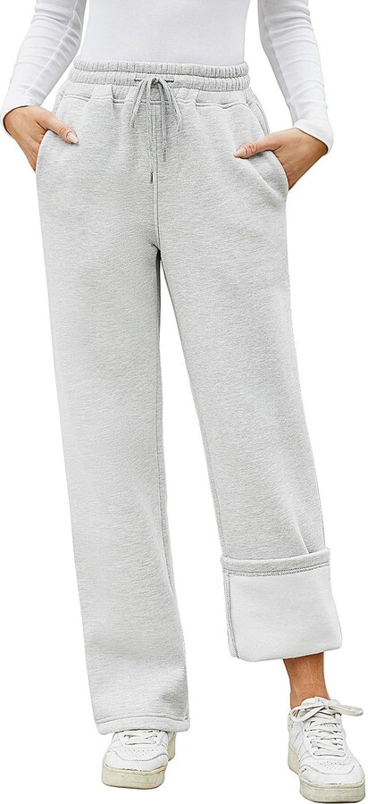 Straight Leg Sweatpants Warm Joggers For Women PASUDA Womens