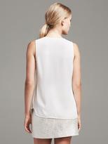Thumbnail for your product : Banana Republic Faux-Leather Trim Tank