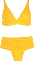 Thumbnail for your product : BRIGITTE draped V-neck bikini set