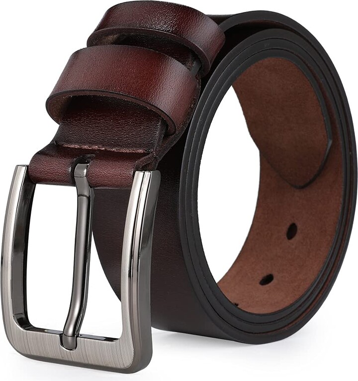 VRLEGEND Men Belt Genuine Leather for Regular & Big and Tall (35"62