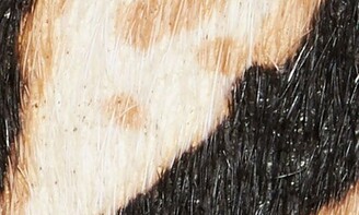 Halogen Tiger Stripe Genuine Calf Hair Belt