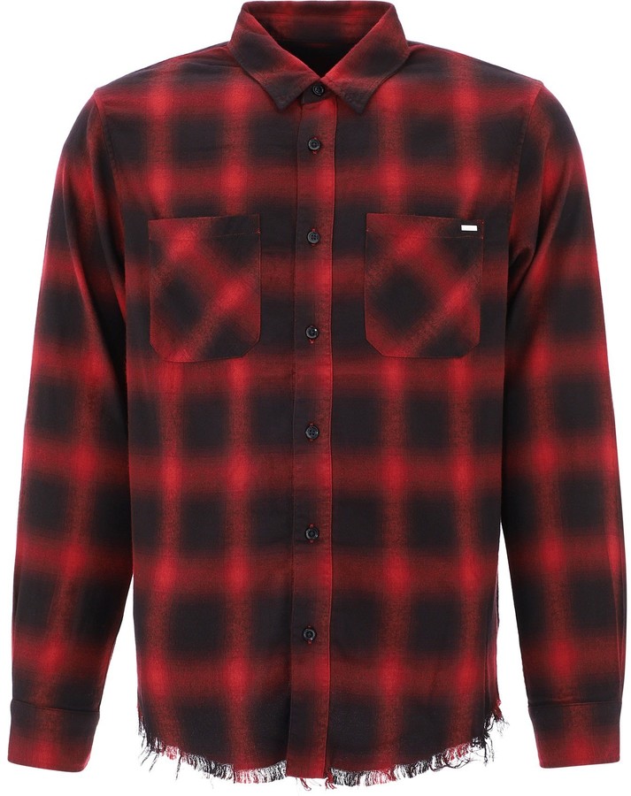 black and red amiri shirt