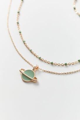 Outlet- Iconic Enamel Layering Necklace, Green – Orli Jewellery