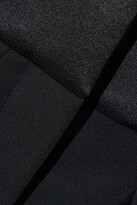 Thumbnail for your product : Lanvin Satin-paneled pleated wool-twill tapered pants