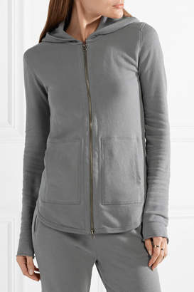 ATM Anthony Thomas Melillo French Cotton-terry Hooded Top - Anthracite
