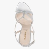 Thumbnail for your product : Daniel Finny Silver Satin Caged Heeled Sandals