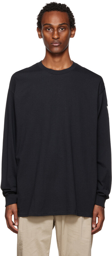 N.Hoolywood Black Long Sleeve T-Shirt - ShopStyle