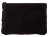 Thumbnail for your product : Loeffler Randall Lattice Suede Clutch