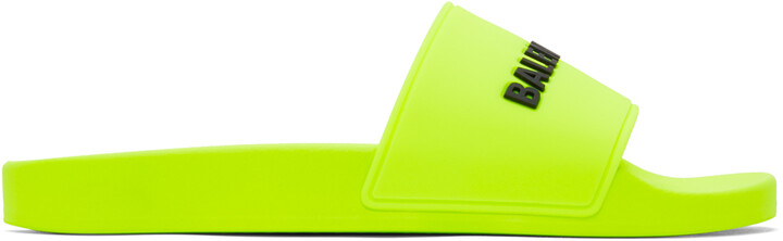 Balenciaga Yellow Pool Slides - ShopStyle Men's Fashion