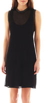 Thumbnail for your product : MNG by Mango Sheer Ribbed-Trim Dress