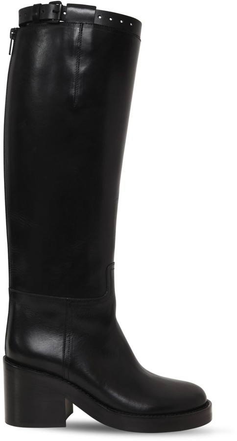 non leather riding boots